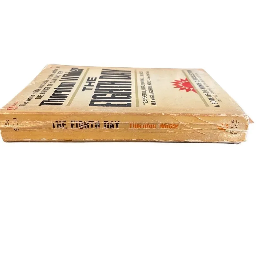 Damaged The Eighth Day by Thornton Wilder Paperback Book 1967 Novel